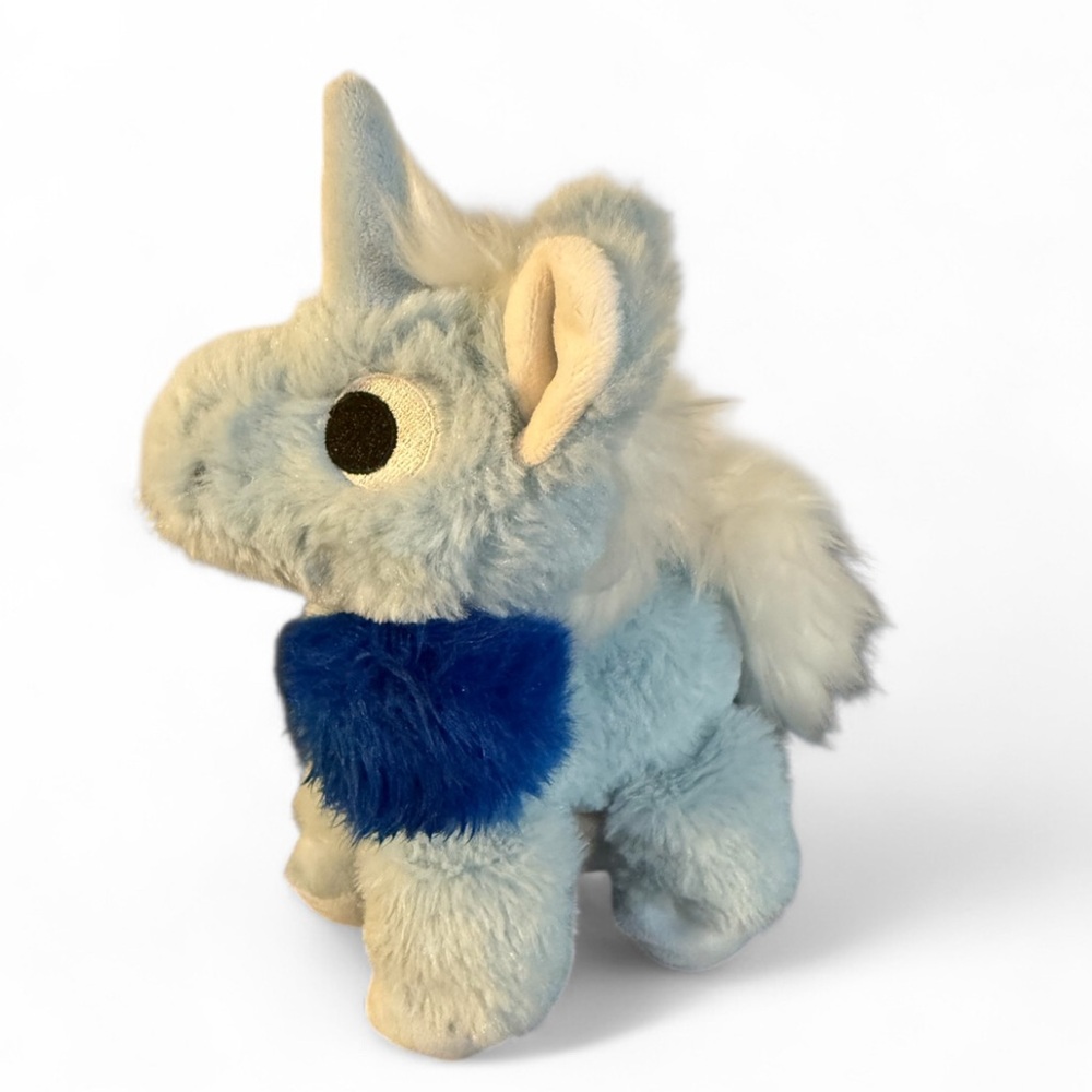 Manhattan Toy Baby Pom Pom Plush Unicorn Stuffed Animal Blue 7" Stuffed 2018